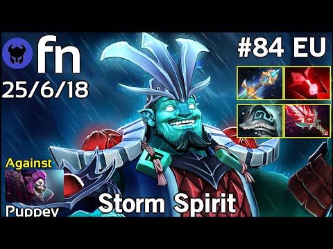 fn plays Storm Spirit!!! Dota 2 7.19