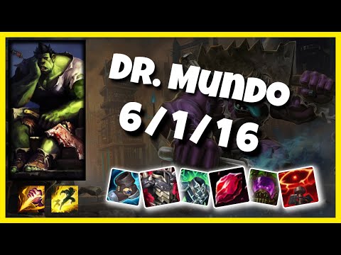 Dr. Mundo 11.4 S11 Jungle Challenger Replay (6/1/16) - BR