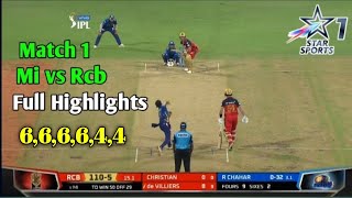 IPL 2021 MATCH 1 MI VS RCB FULL HIGHLIGHTS | RCB VS MI HIGHLIGHTS 2021 | IPL 2021 HIGHLIGHTS TODAY