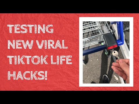 (picking 669) Shopping cart life hacks - safe ways to trick coin deposit locks with keys 2020