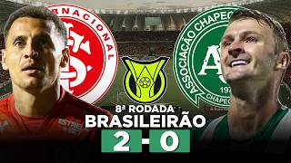 INTER VENCE A CHAPECOENSE E RESPIRA NO BRASILEIRÃO! INTERNACIONAL 2 x 0 CHAPECOENSE
