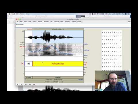Ling 441 - Advanced Phonetics - Making a text grid in Praat