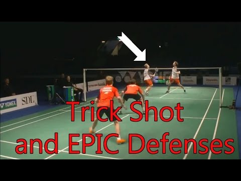CRAZY badminton defenses! Compilation