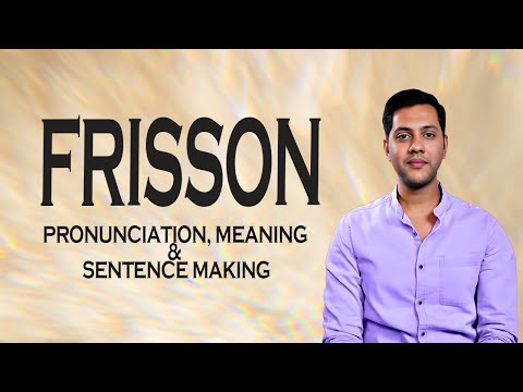 Frisson - Meaning & Pronunciation Word World Audio Video Dictionary