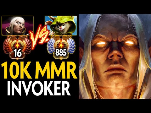 WHEN 10K INVOKER MEETS 7K HOODWINK MID | RANK 16 Tundra.Nine INVOKER | Dota 2 Invoker