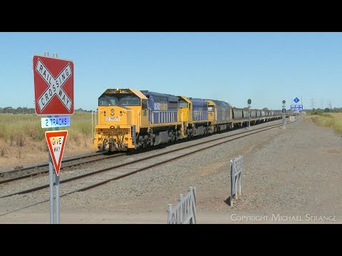 7734V Pacific National Grain Train At Buchter Road Crossing (10/12/2022)- PoathTV Australian Railway