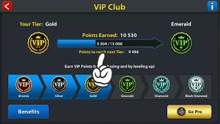 Madrid Glitch 8 Ball Pool || Increase your VIP Points upto Black Diamond