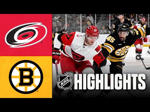 NHL Highlights | Hurricanes vs. Bruins | November 01, 2025