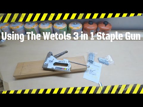 Using The Wetols 3 in 1 Staple Gun Review