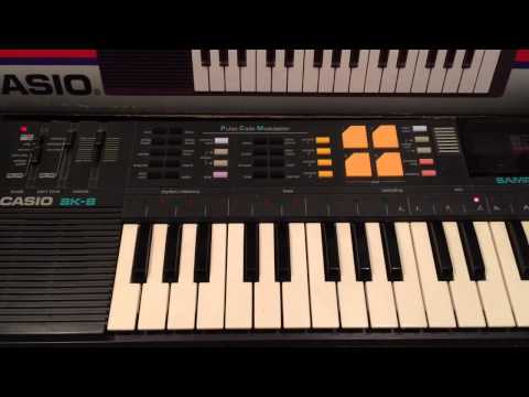 Casio SK-8 32-Key Sampling Keyboard 1980s - Black SK-1 SK1 image 6
