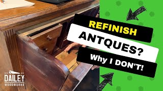 What does it cost to refinish and restore antique furniture? A straightforward answer.