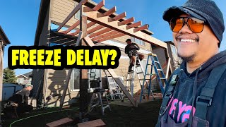 Did these freezing temps delay our House Project again!