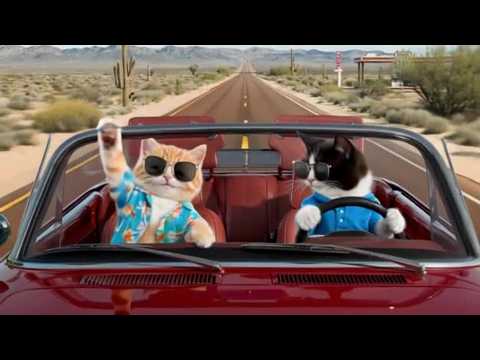 Orange Cat Scully and Pal Owen on Epic Road Trip!  🐱🚗Funny Cats Acting Like Humans