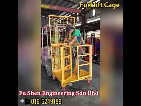 🎥 Click to watch our demo video and see the FUSHEN forklift cage in action!