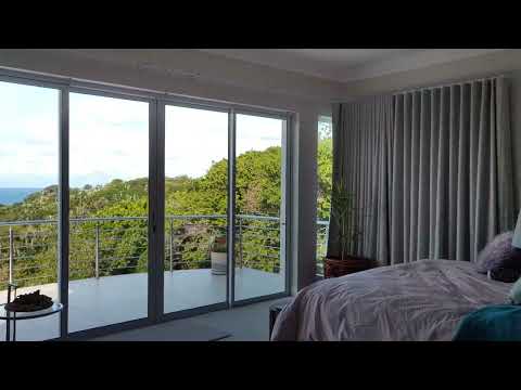 Somfy Motorised Double Corner Wave Curtain Tracks and Curtains