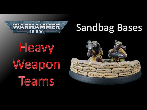 How to Base Imperial Guard Heavy Weapons Team for Warhammer 40K