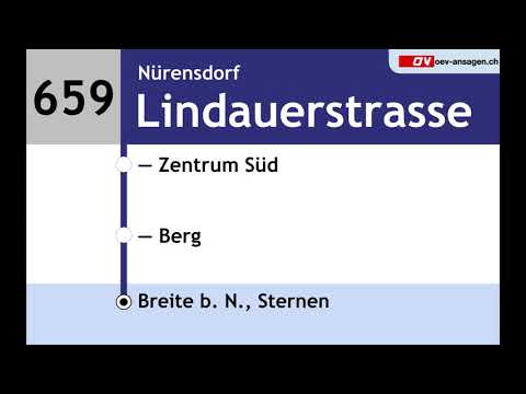 VBG Ansagen - 656/659 - Effretikon – Lindau – Nürensdorf – Breite b.N.