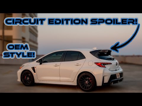 Toyota Corolla Hatchback CE Package Rear Roof Wing Spoiler Installation EOS ft. @BrandonStellmach