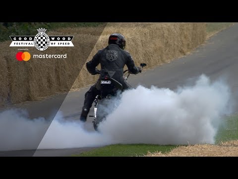 Crazy turbine-engined MADMAX bike smokes out FOS