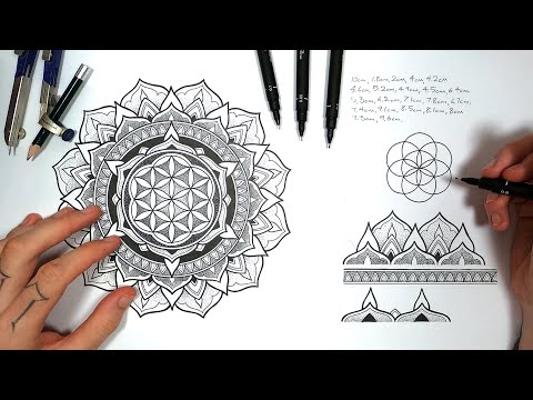 How to Draw a Beautiful Mandala | Step by Step Tutorial