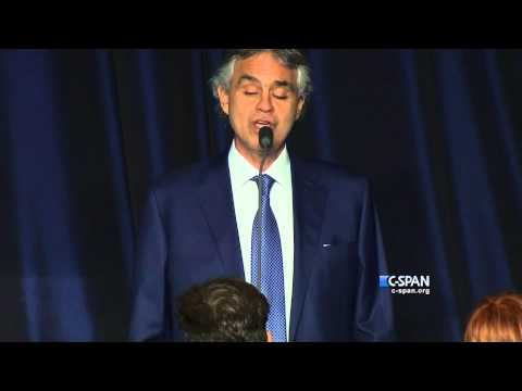 Andrea Bocelli sings Amazing Grace at National Prayer Breakfast (C-SPAN)