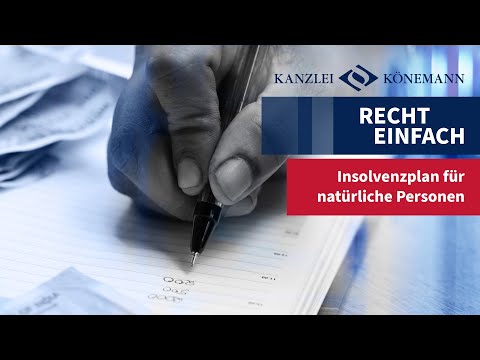 RECHT EINFACH - Insolvenzplan für natürliche Personen