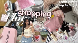 shopping vlog 🇺🇸🪩 travel diaries, trying fast food & viral self care products- target + sephora