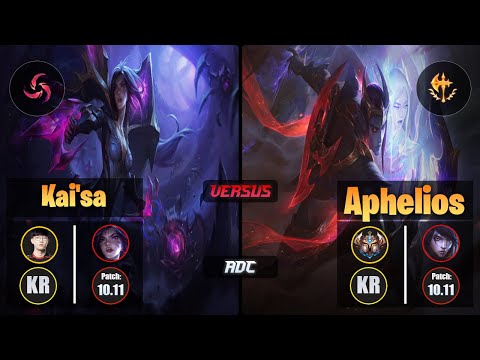 Viper KAI'SA (ADC) [Hail of Blades] VS APHELIOS - Challenger KR Patch 10.11