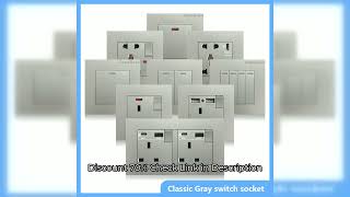 Universal 18W Type-C Quick charge Double Power Outlet,220V Electrical Wall Light 2way Switch UK 13A