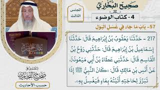 [217] حديث: كان النبي إذا تبرز لحاجته أتيته بماء فيغسل به [كتاب الوضوء - باب ما جاء في غسل البول]