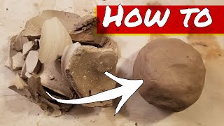 How to reclaim clay for pottery