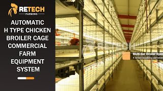 Download lagu Automatic H Type Chicken Broiler Cage Commercial Farm Equipment System - RETECH Farming mp3