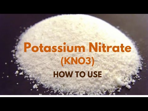 White potassium nitrate powder, 50 kg, hdpe bag