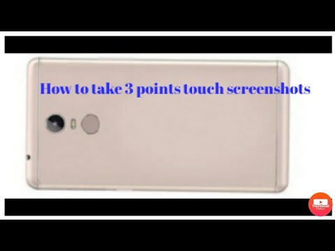 how to take a 3 point touch screenshot in lava z series (z25).