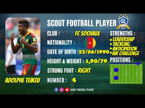 ADOLPHE TEIKEU 4️⃣ 🇨🇲 🔵 FC SOCHAUX 🔵 CENTRE DEFENDER 🔵 2020/2019 HD