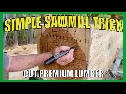 The Secret to Flat Lumber: A Simple Sawmill Trick:  Perfectly Flat Lumber Every Time!
