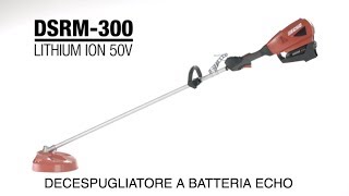 Echo DSRM-300 e-Force débroussailleuse sans batterie 50V et charge Echo DSRM-300 e-Force débroussailleuse sans batterie 50V et charge