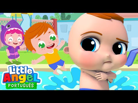 Capa de Joãozinho Aprende a Dizer Sim na Piscina! 🏊 | 👍 Canal do Joãozinho - Little Angel Português