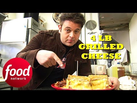 Adam Finds Out How Much Dairy His Body Can Take After Trying The 4 LB Grilled Cheese | Man v Food