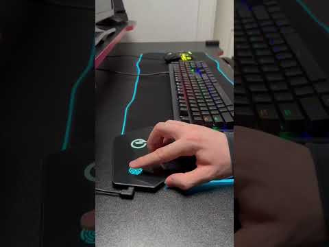 A mousepad with wireless charger and LED lights😳 #shorts