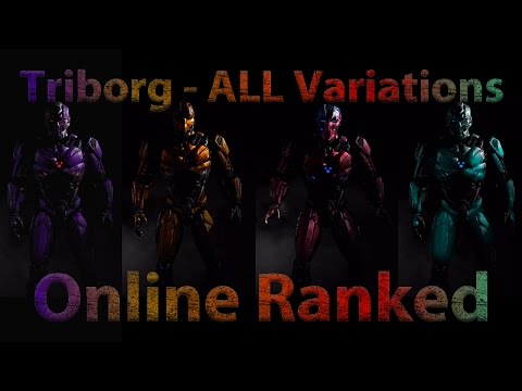 All 4 Triborg Variations || MKXL Funtage || Online Ranked with Cyber Sub, Sektor, Smoke and Cyrax.