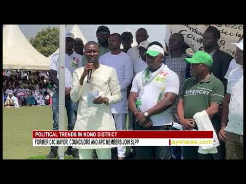 Former C4C Mayor of Koidu City, Councilors & APC members in Kono join SLPP