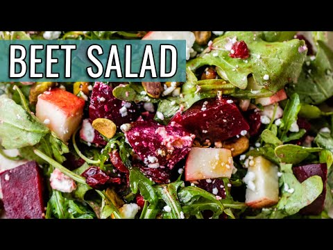 Roasted Beet Salad with Goat Cheese | + TIP for Peeling Beets!