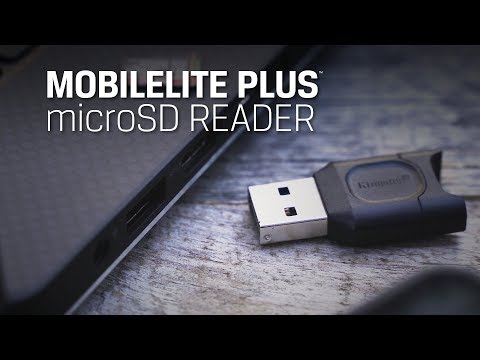 KINGSTON MobileLite Plus USB 3.1 Micro SDHC/SDXC UHS-II kortelių skaitytuvas video
