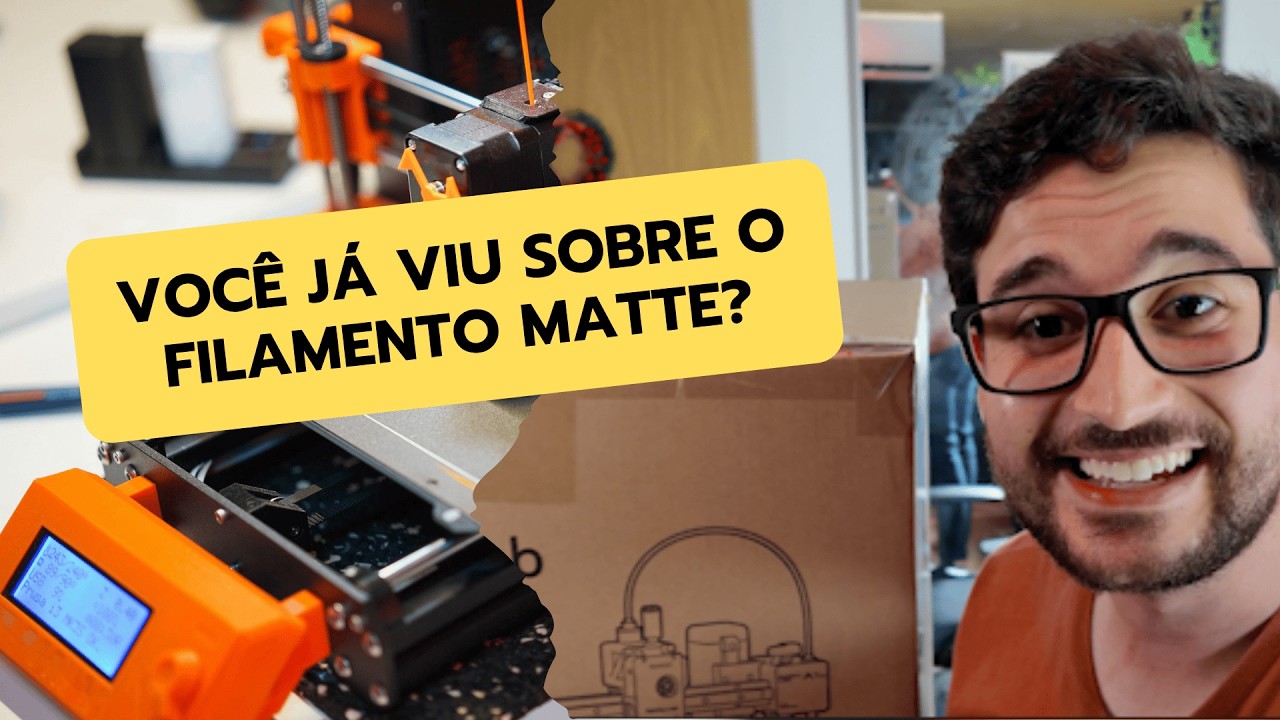 Vídeo do canal Gabul: PLA Matte testado na impressora 3D