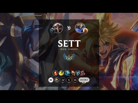 Sett ADC vs Ezreal - KR Challenger Patch 12.10