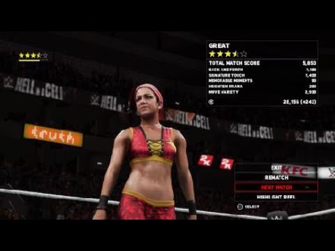 Bayley vs dana brooke hell in a cell 2016(wwe 2k18 )