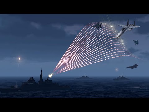 Battleship C-RAM vs Russia SU-57 Fighter Jet in Action l Simulation - Shooting Down Tracer - ArmA 3