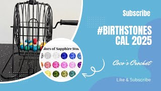 Birth Stones CROCHET Along 2025…September Stitch Markers Winner! 🎉🧶🎉