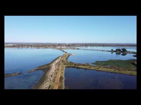 DJI Mavic Mini - Hayling Billy Disused Railway & Langstone Bridge - Fly over